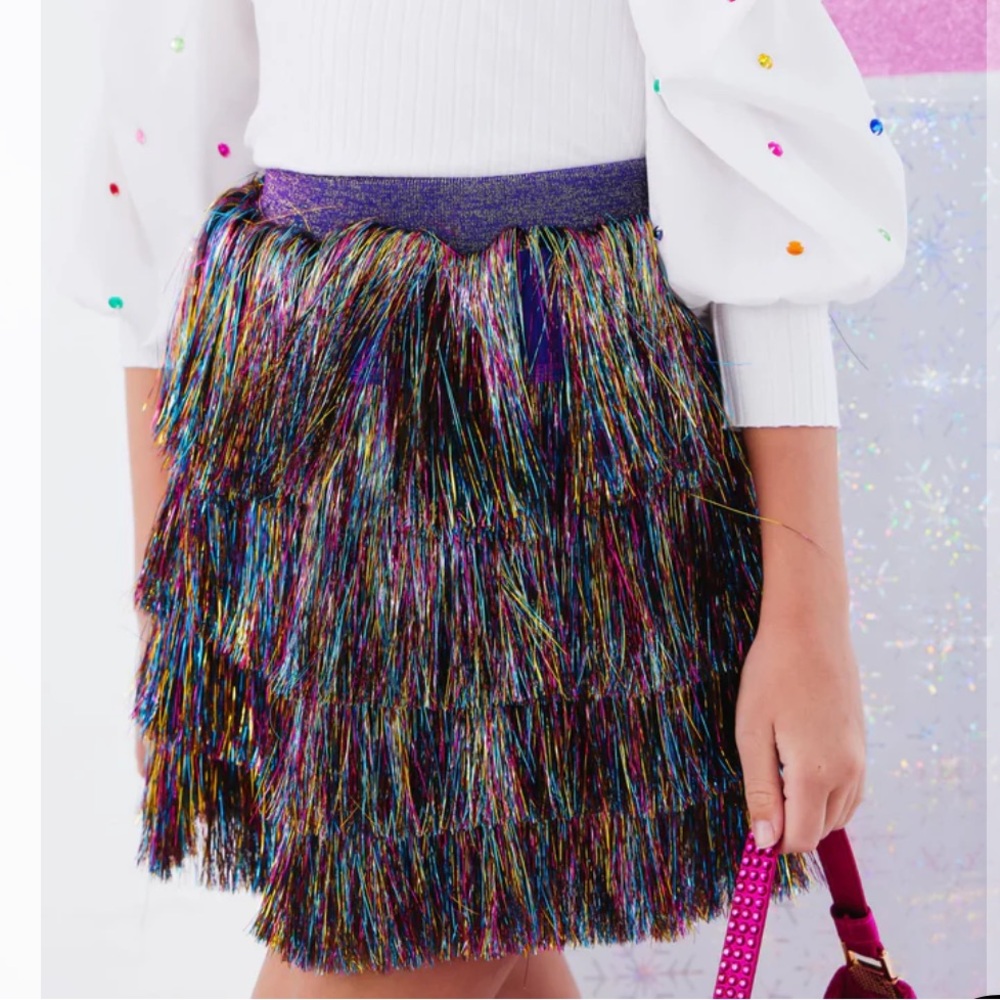 Lola and the Boys Tinsel Parky Skirt 10